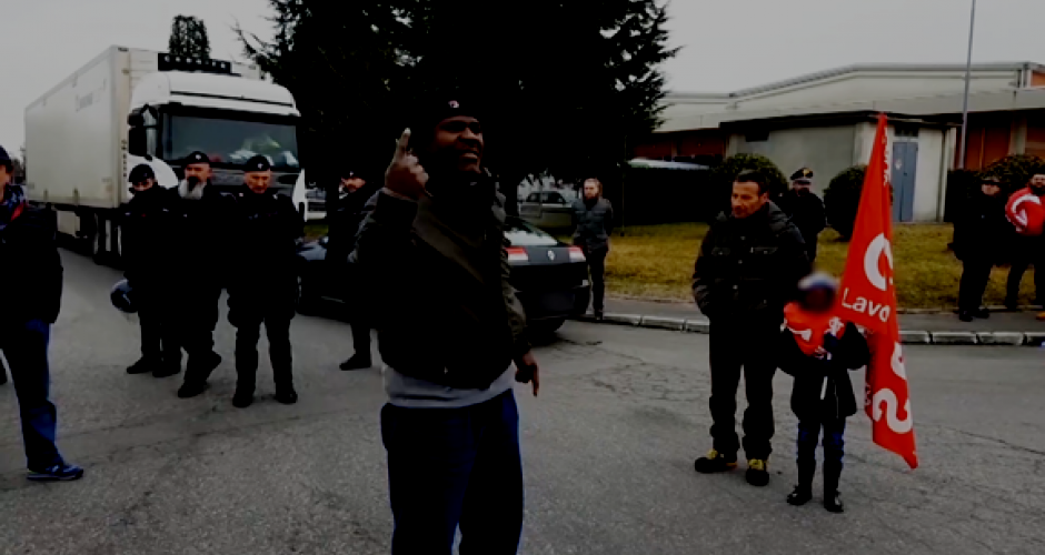 Until victory Picket at Levoni plant in Modena