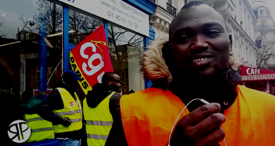 Striking construction worker without papers, Paris