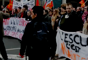 strikes against the new labour law in France 2017